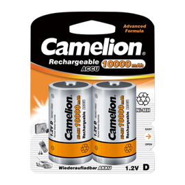 Camelion Genopladelige batterier D 10000 mAh